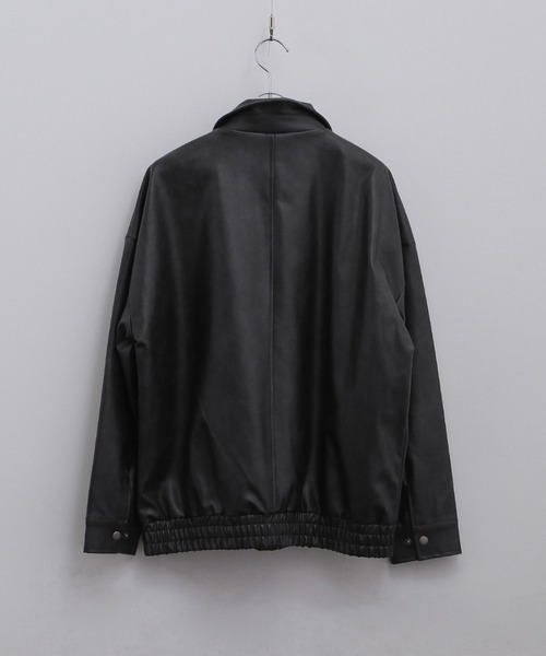 tk.TAKEO KIKUCHI（ティーケータケオキクチ）の「ヴィンテージライクドロップショルダージップブルゾン（ブルゾン・メンズ・スミクロ/ブラウン系その他/ブラック・03/02/01）」の7枚目の写真