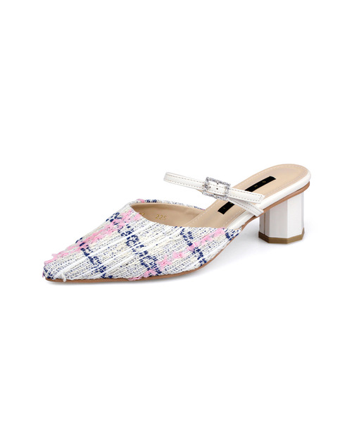 Tweed Mule Bloafer H1502 (2 Colors)