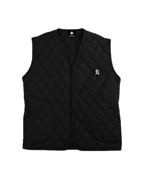 EIGHTVOLUME(エイトボリューム)の「EV Eパッチキルティングベスト(ブラック)(ベスト・メンズ・その他・LARGE/MEDIUM)」の2枚目の写真