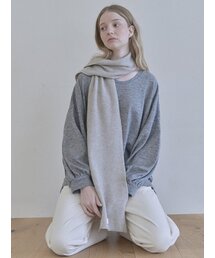 AVANT-G（アバン）の「Wool knit muffler - OATMEAL（マフラー）」