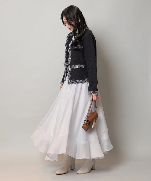 Apuweiser-riche(アプワイザーリッシェ)の「MIXブレードニットジャケット(ニット/セーター・レディース・ホワイト系その他/ピンク/ネイビー/ホワイト・1/2)」の21枚目の写真