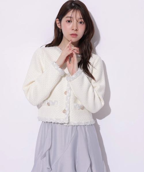 MIXブレードニットジャケット（ニット/セーター）｜Apuweiser-riche