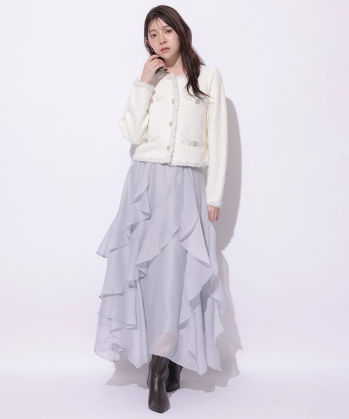 MIXブレードニットジャケット（ニット/セーター）｜Apuweiser-riche