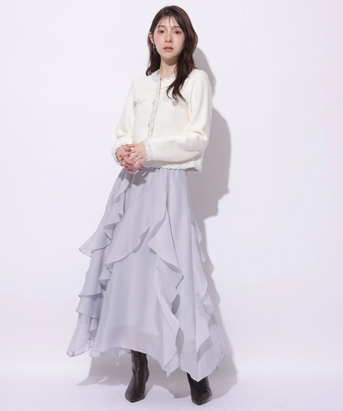 MIXブレードニットジャケット（ニット/セーター）｜Apuweiser-riche