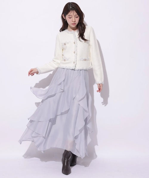 MIXブレードニットジャケット（ニット/セーター）｜Apuweiser-riche