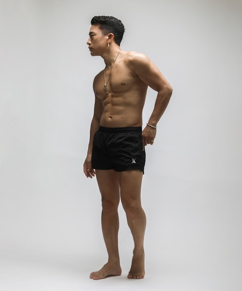 VANQUISH(ヴァンキッシュ)の「VANQUISH / ヴァンキッシュ モノグラム VA Embroidery ショートパンツ(その他パンツ・メンズ・ブラック・M)」の3枚目の写真