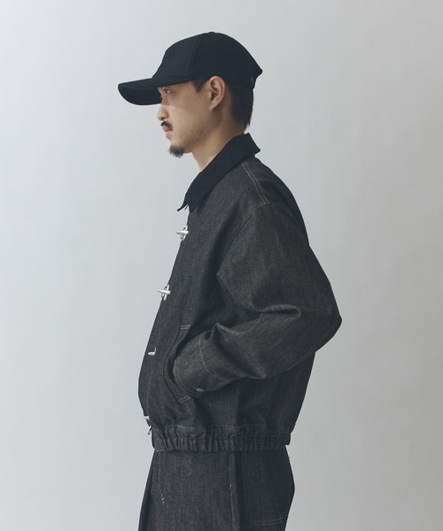 Lui's（ルイス）の「リジットデニムボンバーブルゾン（ブルゾン・メンズ・インディゴブルー/ブラック・S/M）」の4枚目の写真