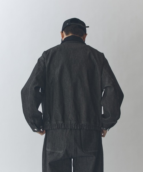 Lui's（ルイス）の「リジットデニムボンバーブルゾン（ブルゾン・メンズ・インディゴブルー/ブラック・S/M）」の5枚目の写真