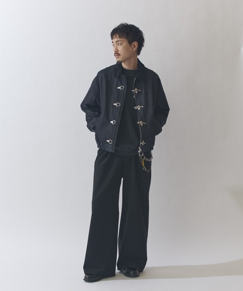 Lui's(ルイス)の「リジットデニムボンバーブルゾン(ブルゾン・メンズ・インディゴブルー/ブラック・S/M)」の9枚目の写真