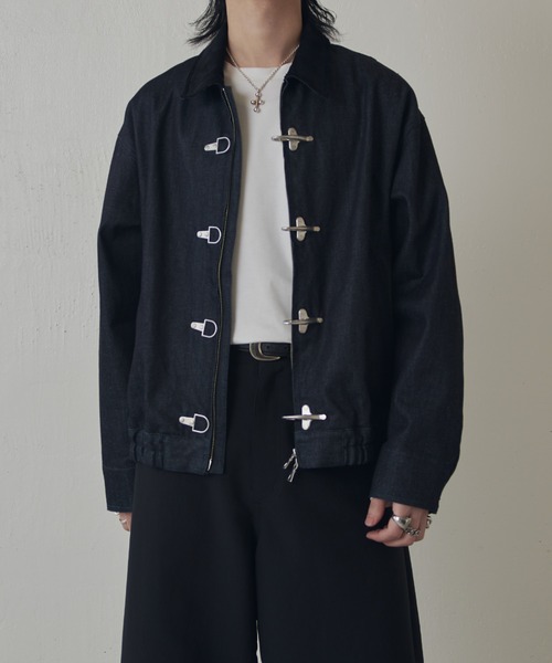 Lui's(ルイス)の「リジットデニムボンバーブルゾン(ブルゾン・メンズ・インディゴブルー/ブラック・S/M)」の20枚目の写真