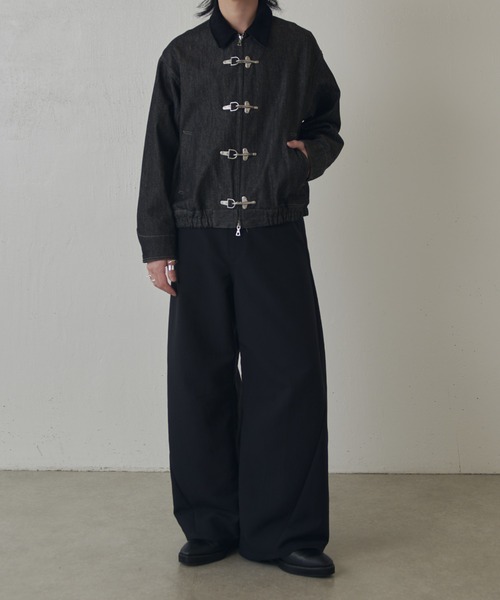 Lui's(ルイス)の「リジットデニムボンバーブルゾン(ブルゾン・メンズ・インディゴブルー/ブラック・S/M)」の18枚目の写真