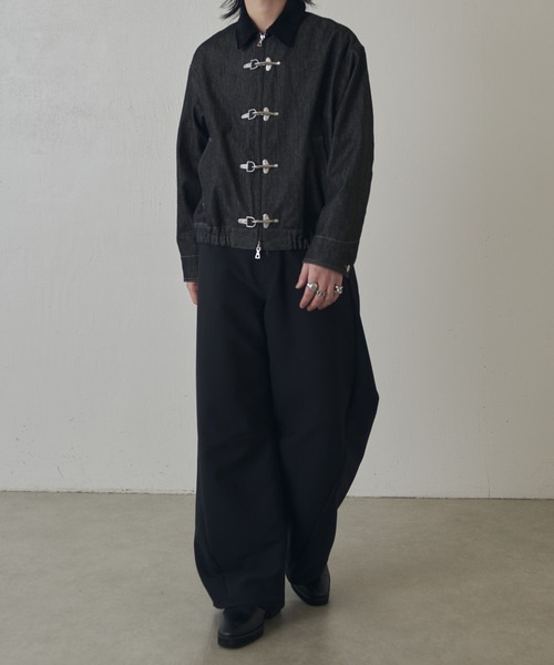 Lui's(ルイス)の「リジットデニムボンバーブルゾン(ブルゾン・メンズ・インディゴブルー/ブラック・S/M)」の19枚目の写真