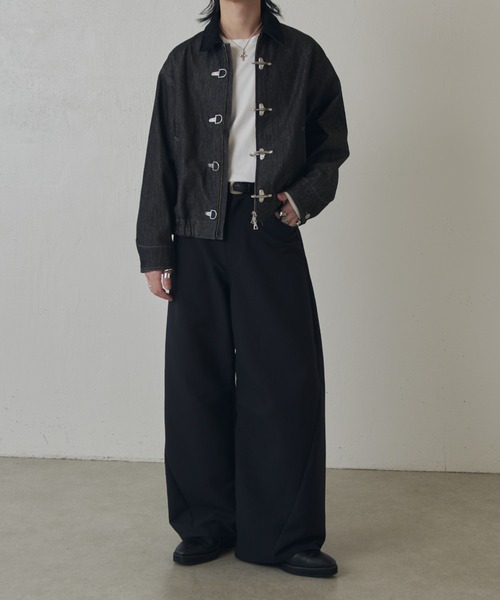 Lui's(ルイス)の「リジットデニムボンバーブルゾン(ブルゾン・メンズ・インディゴブルー/ブラック・S/M)」の16枚目の写真