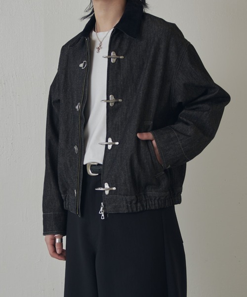 Lui's(ルイス)の「リジットデニムボンバーブルゾン(ブルゾン・メンズ・インディゴブルー/ブラック・S/M)」の12枚目の写真