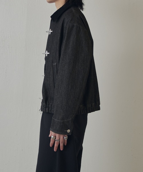 Lui's(ルイス)の「リジットデニムボンバーブルゾン(ブルゾン・メンズ・インディゴブルー/ブラック・S/M)」の14枚目の写真