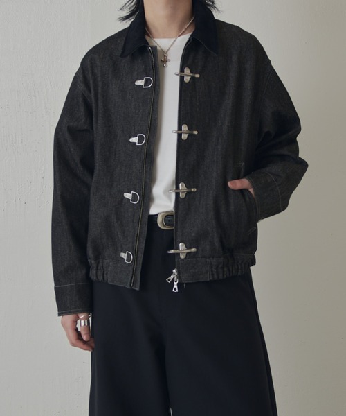 Lui's(ルイス)の「リジットデニムボンバーブルゾン(ブルゾン・メンズ・インディゴブルー/ブラック・S/M)」の11枚目の写真