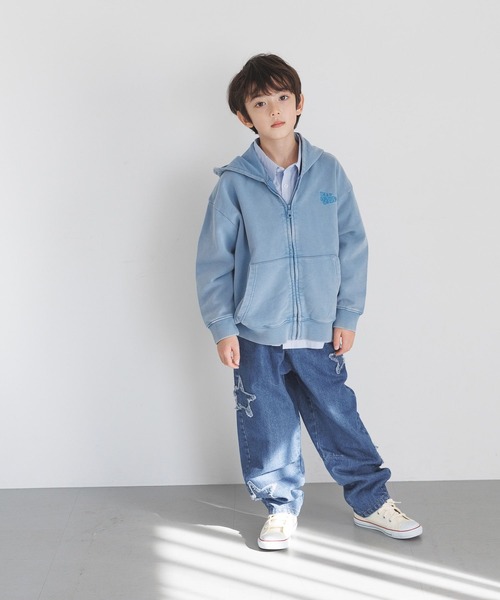 BAYFLOW（ベイフロー）の「[USED感が魅力♪]SNOWフルジップパーカー(KIDS)（パーカー・キッズ・ピンク/ブルー/チャコール・150cm/110cm/130cm）」の13枚目の写真