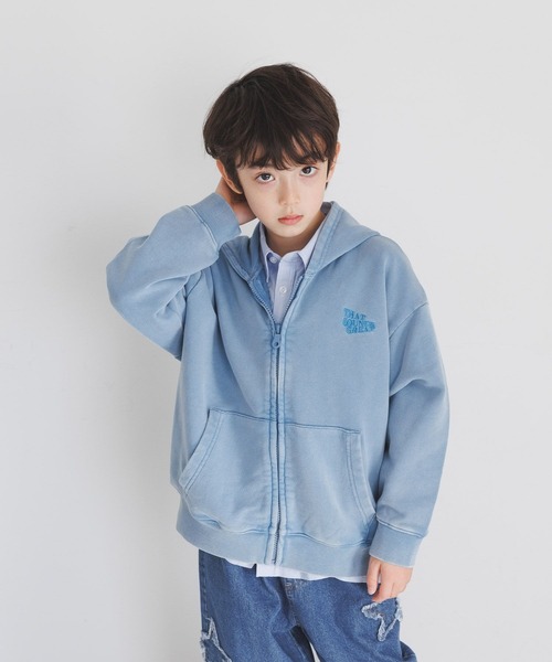 BAYFLOW（ベイフロー）の「[USED感が魅力♪]SNOWフルジップパーカー(KIDS)（パーカー・キッズ・ピンク/ブルー/チャコール・150cm/110cm/130cm）」の15枚目の写真