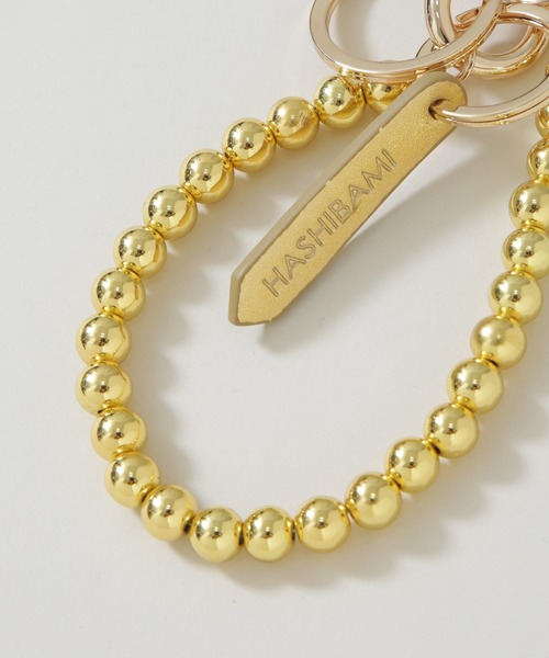 HASHIBAMI（ハシバミ）の「HASHIBAMI/ヘマタイト 丸玉 スマホハンドストラップ（スマホグッズ・レディース・シルバー/ゴールド・FREE）」の4枚目の写真
