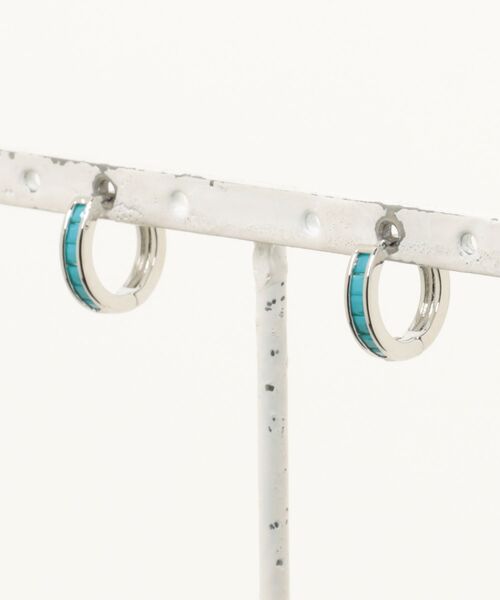 Burner(バーナー)の「【Sonu jewelry(ソヌジュエリー)】カラーブロックフープピアス son-pierce-26-6【RBTS】(ピアス(両耳用)・レディース・ゴールド/シルバー・FREE)」の1枚目の写真