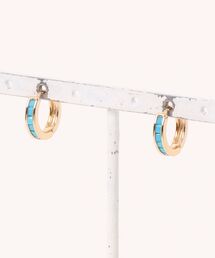 【Sonu jewelry(ソヌジュエリー)】カラーブロックフープピアス son-pierce-26-6【RBTS】