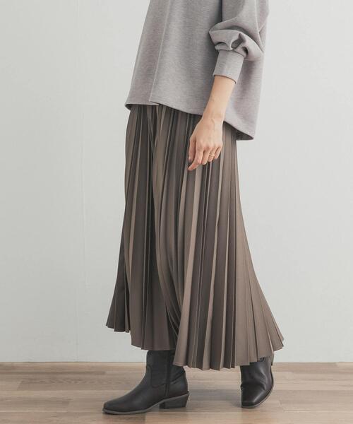 URBAN RESEARCH DOORS（アーバンリサーチドアーズ）の「ツイルプリーツスカート（スカート・レディース・ベージュ/ブラック/アイボリー・FREE）」の14枚目の写真