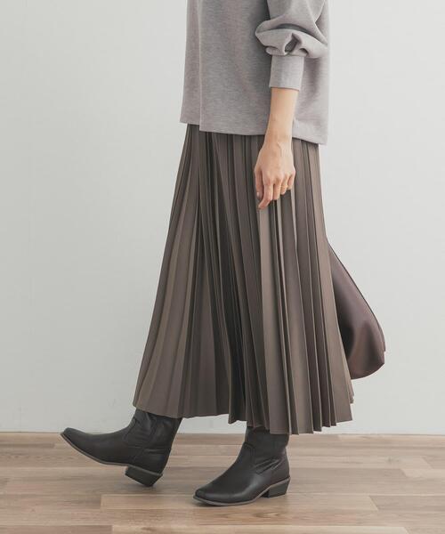 URBAN RESEARCH DOORS（アーバンリサーチドアーズ）の「ツイルプリーツスカート（スカート・レディース・ベージュ/ブラック/アイボリー・FREE）」の15枚目の写真