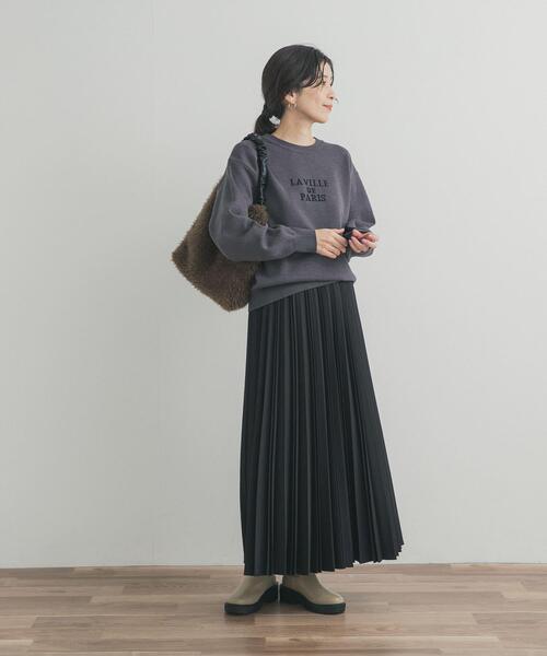 URBAN RESEARCH DOORS（アーバンリサーチドアーズ）の「ツイルプリーツスカート（スカート・レディース・ベージュ/ブラック/アイボリー・FREE）」の19枚目の写真