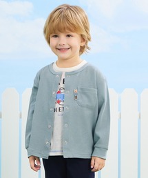 combimini（コンビミニ）の「長袖ストレッチワッフルカーディガン（カーディガン/ボレロ）」