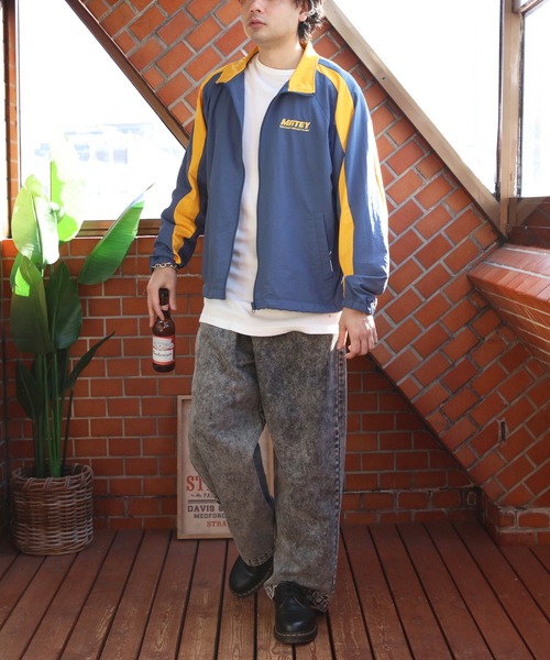 ８(eight)（エイト）の「ウェーブ切替ナイロンブルゾン（ブルゾン・メンズ・サックスブルー/ブラック/ブルー・MEDIUM/LARGE）」の13枚目の写真