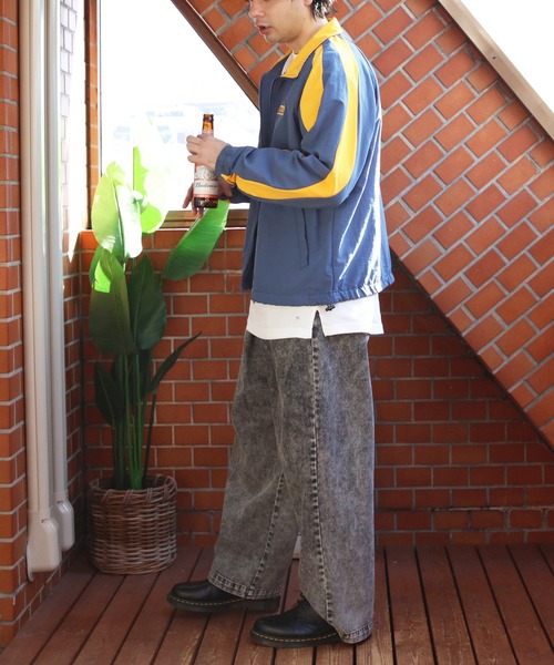 ８(eight)（エイト）の「ウェーブ切替ナイロンブルゾン（ブルゾン・メンズ・サックスブルー/ブラック/ブルー・MEDIUM/LARGE）」の14枚目の写真