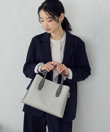 MONO　COMME CA | 型押しハンドルバッグ(ハンドバッグ)