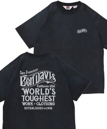 【BEN DAVIS（ベンデイビス）】OLD SIGN VNTG TEE / Tシャツ クルーネック  ワンポイント シンプル ユニセックス 加工