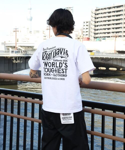 BEN DAVIS(ベンデイビス)の「【BEN DAVIS(ベンデイビス)】OLD SIGN VNTG TEE / Tシャツ クルーネック ワンポイント シンプル ユニセックス 加工(Tシャツ/カットソー・メンズ・ネイビー/ホワイト/ブラック・X-LARGE/LARGE/MEDIUM)」の11枚目の写真