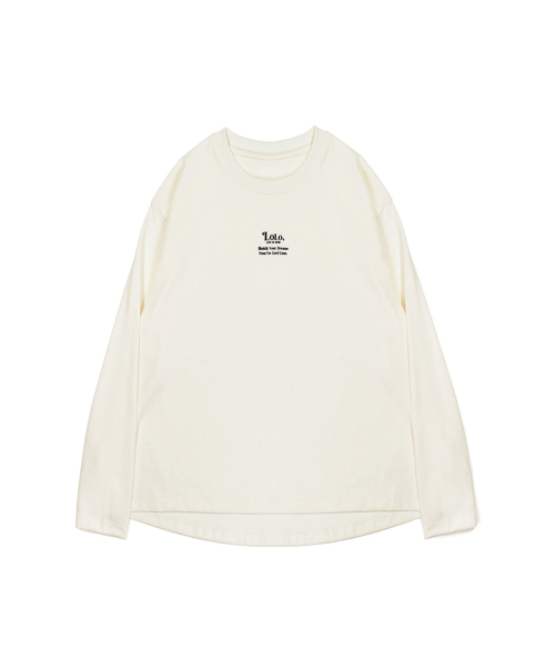 LORDLOAR(ロードロアル)の「ロロプリンティングベーシック長袖Tシャツアイボリー(Tシャツ/カットソー・レディース・その他・MEDIUM/SMALL/LARGE)」の4枚目の写真
