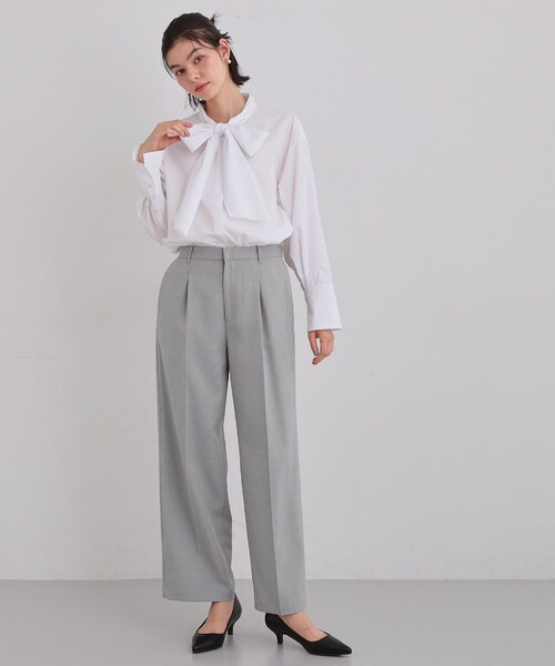 THE SHOP TK （ザ ショップ ティーケー ）の「【通勤・セレモニー】CAVIAN ベーシックワイドパンツ/セットアップ可（その他パンツ・レディース・ブラック/グレー/ライトベージュ/ネイビー系3・11/12/13/14）」の9枚目の写真