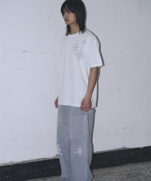 UNTITLED SEOUL（アンタイトル ソウル）の「アンタイトル ステリナイト ピグメントウォッシュ 半袖 オフホワイト（Tシャツ/カットソー・メンズ・その他・MEDIUM/LARGE/X-LARGE）」の4枚目の写真