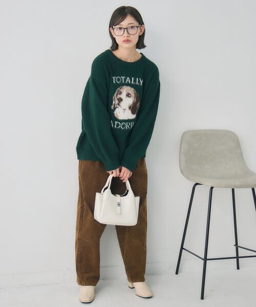 RETRO GIRL（レトロガール）の「コーデュロイカーブPT（その他パンツ・レディース・ブラウン/チャコールグレー・FREE）」の7枚目の写真