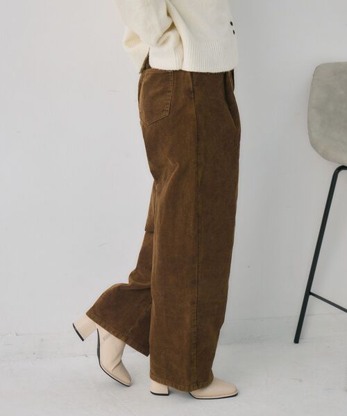RETRO GIRL（レトロガール）の「コーデュロイカーブPT（その他パンツ・レディース・ブラウン/チャコールグレー・FREE）」の11枚目の写真