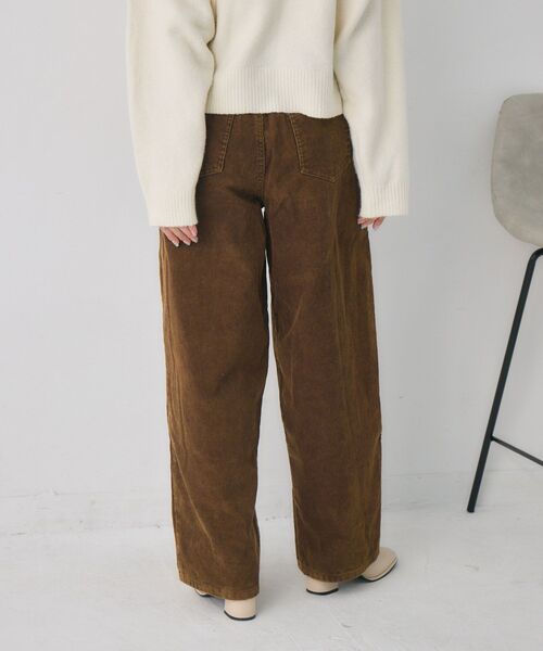 RETRO GIRL（レトロガール）の「コーデュロイカーブPT（その他パンツ・レディース・ブラウン/チャコールグレー・FREE）」の12枚目の写真
