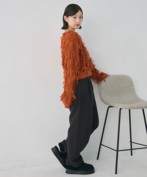 RETRO GIRL（レトロガール）の「コーデュロイカーブPT（その他パンツ・レディース・ブラウン/チャコールグレー・FREE）」の15枚目の写真