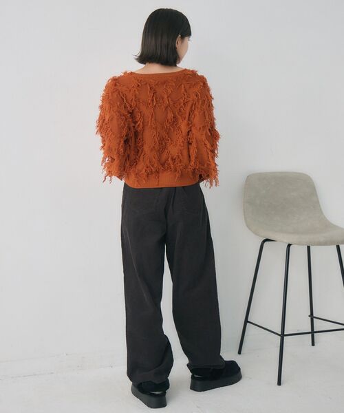 RETRO GIRL（レトロガール）の「コーデュロイカーブPT（その他パンツ・レディース・ブラウン/チャコールグレー・FREE）」の16枚目の写真