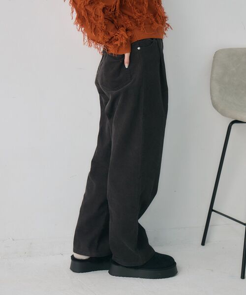 RETRO GIRL（レトロガール）の「コーデュロイカーブPT（その他パンツ・レディース・ブラウン/チャコールグレー・FREE）」の20枚目の写真