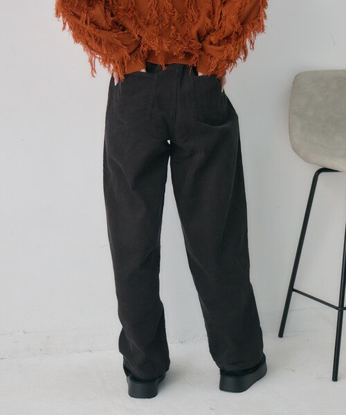RETRO GIRL（レトロガール）の「コーデュロイカーブPT（その他パンツ・レディース・ブラウン/チャコールグレー・FREE）」の21枚目の写真