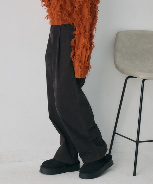 RETRO GIRL（レトロガール）の「コーデュロイカーブPT（その他パンツ・レディース・ブラウン/チャコールグレー・FREE）」の22枚目の写真