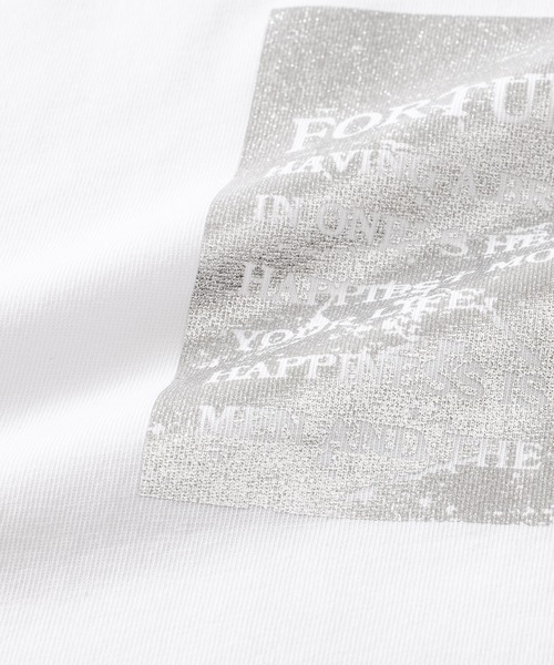 ReDial(リダイアル)の「活躍!箔プリントTシャツ(Tシャツ/カットソー・レディース・オフホワイト/ブラック・M/L/LL/3L)」の15枚目の写真