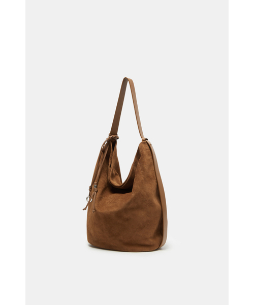 COURONNEの「Haru Shoulder 24 Suede_RIBSX25644BRX（ショルダーバッグ・レディース・ブラウン・FREE）」の3枚目の写真