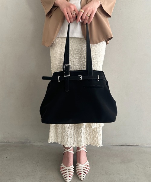 MYMOOD.(マイムード)の「【A4収納可】横型大容量トートバッグ(トートバッグ・レディース・ブラック/ピンク/ベージュ・FREE)」の10枚目の写真