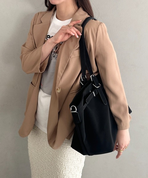 MYMOOD.(マイムード)の「【A4収納可】横型大容量トートバッグ(トートバッグ・レディース・ブラック/ピンク/ベージュ・FREE)」の13枚目の写真