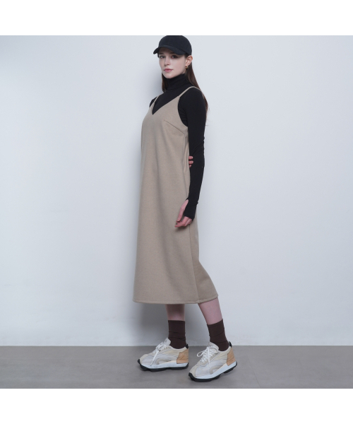 THE-ABON（エイボン）の「W212 suede ops beige（ワンピース・レディース・その他・FREE）」の2枚目の写真